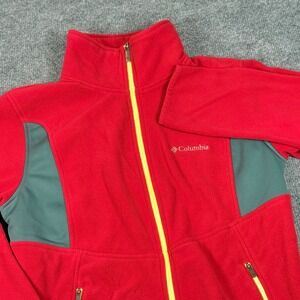 Columbia Fleece Large Jacket Zip Pockets Outdoor Hiking Activewear Gorpcore Fall